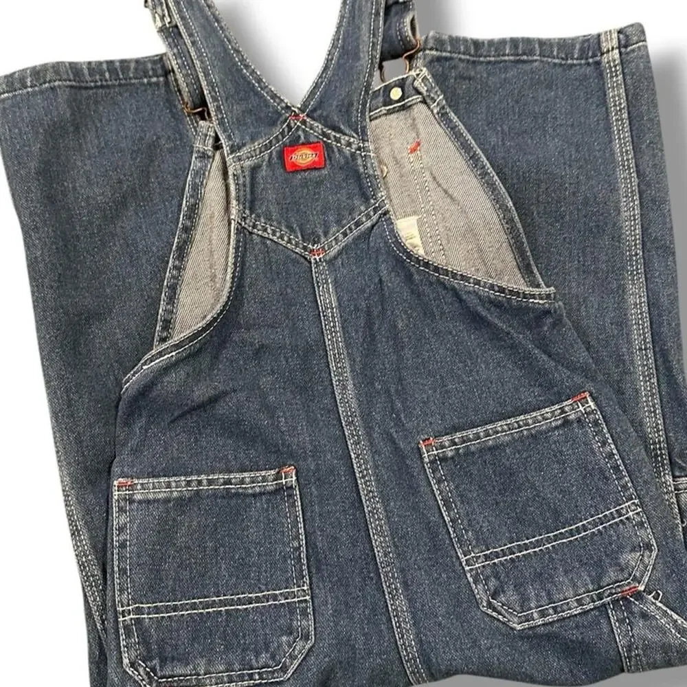 Dickies blue denim overalls with